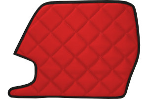 Suitable for Scania*: R4 (2016-...) HollandLine Complete set floor mats - automatic red small console