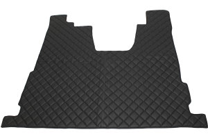 Suitable for Scania*: R4 (2016-...) HollandLine Complete set floor mats - automatic black small console