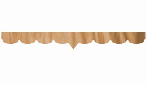 Suede look truck windshield border - double processed -...