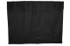 Suede look truck bed curtain 3-piece WITHOUT EDGE anthracite-black Länge149 cm