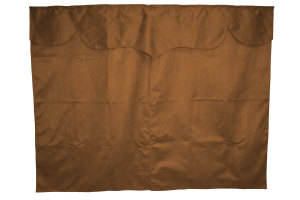 Tenda da letto in camoscio 3 pezzi SENZA BORDO grizzly Lunghezza 179 cm