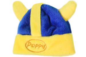 Wikinger Mütze - für Ihren Poppy Lufterfrischer und Rubber Duck, Ente Schweden I Farbe blau - gelb