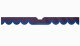 Adatto per Scania*: S (2016-...) Rivestimento parabrezza in pelle scamosciata con taglio ad arco blu* antracite-nero