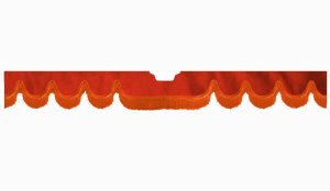 L&auml;mplig f&ouml;r Scania*: S (2016-...) Vindrutekant i mockalook Fransar med utsk&auml;rning Sensor f&ouml;r imma p&aring; vindrutan V&aring;gform r&ouml;d orange