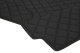 Suitable for Scania*: G (2018-...) HollandLine imitation leather complete set engine tunnels & floor mats - Automatic - black