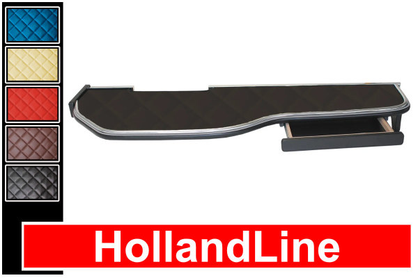 Suitable for DAF*: XF 106 EURO6 (2013-....) - XXL table with drawer - HollandLine artificial leather 