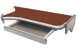 Passar för IVECO*: Stralis XXL bord med låda HollandLine konstläder brun