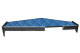 Lämplig för Renault*: T-serien (2013-...) - XXL-bord med låda - HollandLine konstläder - blå