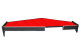 Geschikt voor Renault*: T-serie (2013-...) - XXL tafel met lade - HollandLine kunstleer - rood