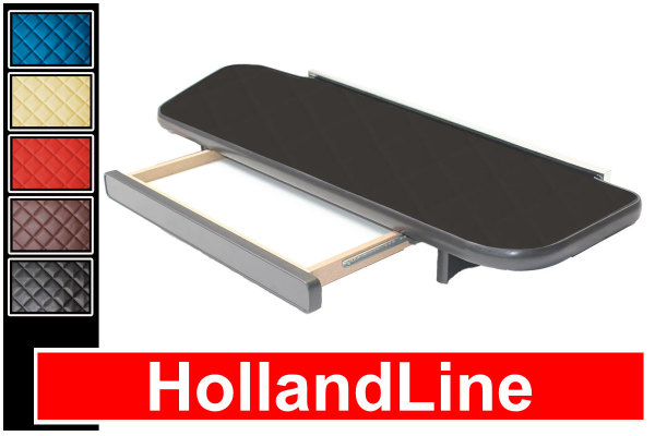 Lämplig för Scania*: R4 / S (2016-...) Passagerarbord med låda - HollandLine läderimitation