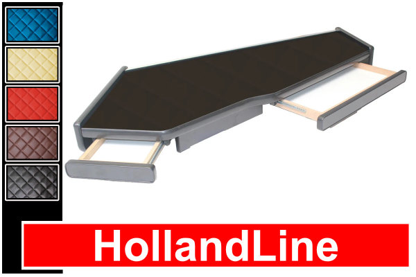 Lämplig för Volvo*: FH4 (2013-2020) - XXL-bord med 2 lådor - HollandLine konstläder