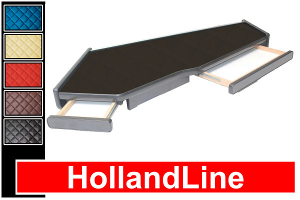Geschikt voor Volvo*: FH4 (2013-2020) - XXL tafel met 2 laden - HollandLine kunstleer