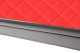 Passend für Volvo*: FH4 (2013-2020) -  XXL Tisch mit 2 Schubladen - HollandLine Kunstleder - rot
