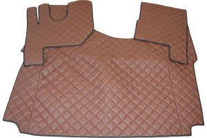 Suitable for Renault*: T-Series (2013-...) Automatic - HollandLine imitation leather - floor mats and engine tunnels - passenger seat air suspended - high engine tunnel (200MM) - brown