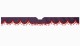 Suitable for Scania*: S (2016-...) Suede look Windscreen border with bobble - with cut-out Windscreen fitting sensor red wave form anthracite-black