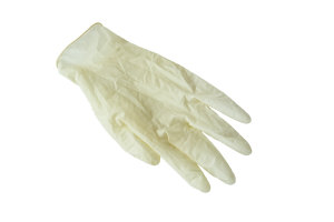 Latex examination gloves powder free