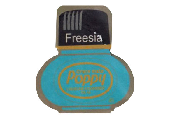 Original Poppy Luchtverfrisser - papieren luchtverfrisser - om op te hangen - fresia