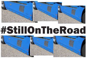 Sticker Truck #StillOnTheRoad - Versie I - 50 cm x 45 cm