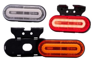2-function LED truck marker light12-36V with 0,5m cable