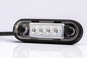 Clear glass LED clearance light Slim2 including seal white