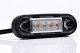 Clear glass LED clearance light Slim2 including seal red