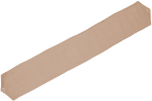 suede look truck curtains restraint strap with rings 14cm (Extra wide) grey caramel