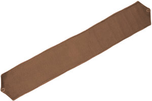 Wildlederoptik Lkw R&uuml;ckhalteband f&uuml;r Scheibengardinen 14cm (Extra breit) wei&szlig; grizzly
