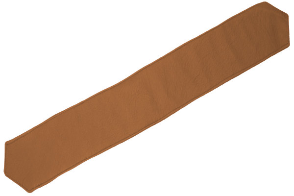 Wildlederoptik Lkw Rückhalteband für Scheibengardinen 14cm (Extra breit) caramel dunkelbraun