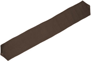 Wildlederoptik Lkw R&uuml;ckhalteband f&uuml;r Scheibengardinen 14cm (Extra breit) caramel dunkelbraun