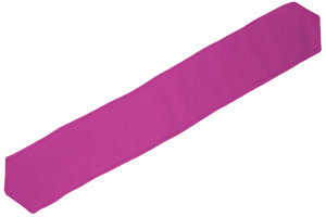 Wildlederoptik Lkw Gardinen R&uuml;ckhalteband mit Ringen 14cm (Extra breit) dunkelbraun pink
