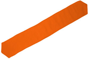 suede look truck curtains restraint strap with rings 14cm (Extra wide) orange dark brown