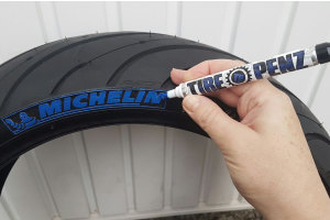 Penna per pneumatici, vernice per pneumatici, 10ml blu cobalto