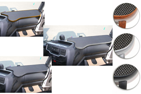 Suitable for Iveco*: Hi-Way (2013-...) I S-Way (2019-...) - XXL table with recess - 3 different designs