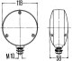 Set di indicatori di direzione Hella per montaggio laterale (luce dello specchietto spagnolo) incl. lenti supplementari (bianco/rosso)