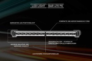 Hella Fernscheinwerfer mit Positionslicht LED Light Bar...