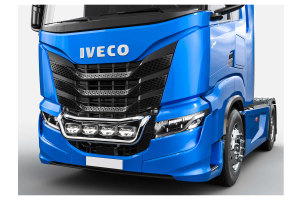 Suitable for IVECO*: S-Way (2019-...) - stainless steel front bar I lower headlight bracket TAILOR - without LED&acute;s