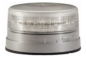 HELLA Blitzkennleuchte - K-LED FO-LED - Leuchtfarbe gelb - Lichtscheibenfarbe transparent - 1 Blitzfunktion
