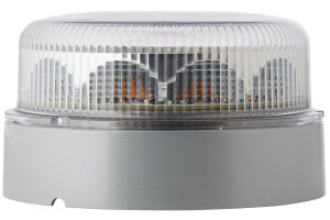 Lampeggiante HELLA - K-LED FO-LED - colore luce ambra - colore lente trasparente - 1 funzione flash - piatto (montaggio su staffa pi&ugrave; piastra di montaggio)