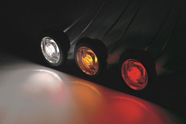 Blinklicht 6 LEDs, Warnintensität, Nacht, 12/24 V, bernsteinfarben,  zugelassen 121A/XA1 — Recambiosdelcamion