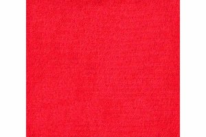 Wildlederoptik Lkw Scheibenbord&uuml;re mit Fransen, doppelt verarbeitet rot ohne Fransen Bogenform 23 cm