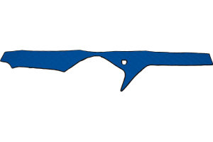 Suitable for IVECO*: III-Hi-Way (2012-...) I EcoStralis (2013-...) I S-Way (2019-...) - Dashboard cover blue
