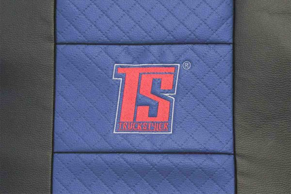 Suitable for IVECO*: S-Way (2019-...) Seat covers Imitation leather HollandLine  blue