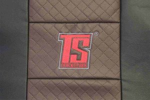 Suitable for IVECO*: S-Way (2019-...) Seat covers Imitation leather HollandLine  brown