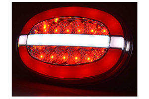 LED-Heckleuchte I W214 | 1461 L/P - 12V-24V - R&uuml;ckleuchte I Bremsleuchte I Blinkleuchte - ovales Design