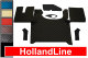 Passend für MAN*: TGX EURO6 (2020-...) Motortunnelabdeckung & Fußmatten - Kunstleder HollandLine