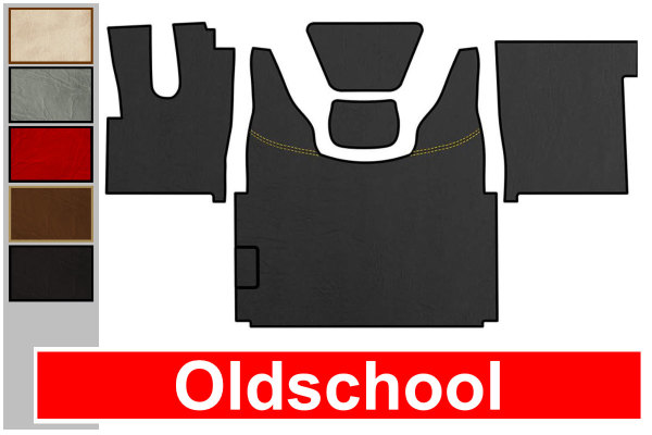 Adatto per DAF*: XF106 EURO6 (2013-...) - Similpelle Oldschool - Set completo