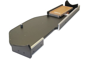 Suitable for DAF*: XF106 EURO6 (2013-...) - Imitation leather oldschool - XXL table with drawer I concrete gray