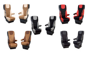 Suitable for DAF*: XF106 EURO6 (2013-...) - Imitation leather oldschool - seat covers