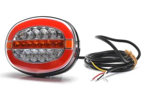 Oval LED-bakljus 12V-24V - Bakljus I Stoppljus I Blinkers dynamiskt