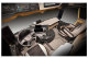 Passend für Mercedes*: Actros MP4 I MP5 (2011-...) 2500mm Kunstleder Oldschool - Komplettset klappbarer Beifahrersitz Farbe Beton-Grau I Einfassung Schwarz